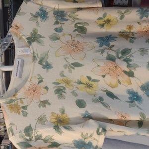 Alfred Dunner Ladies Floral Sweater